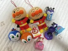 アンパンマンキャラクター　セット　ぬいぐるみキーホルダー