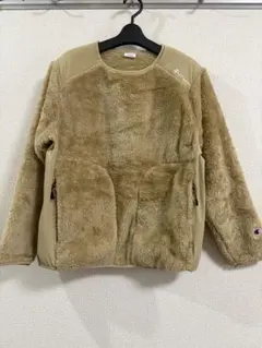 Champion フリースプルオーバー ベージュS