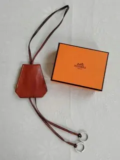 良好】名作 マルジェラ期 HERMES エルメス クロシェット ネックレス 茶