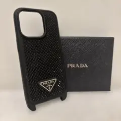 PRADA iphone14pro ケース ラインストーン クリスタル 三角ロゴ - メルカリ