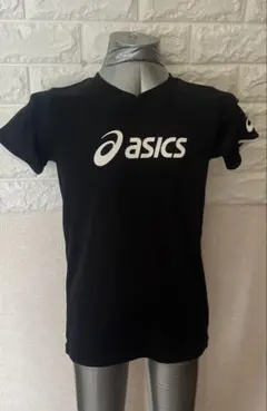 asics 黒 半袖 Tシャツ