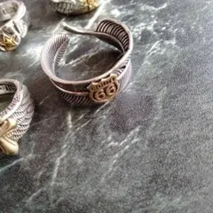 『単品 ルート66と羽』 シルバー925 リング ★