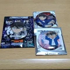名探偵コナン　江戸川コナン　缶バッジセット　キャラバッジ　ホログラム缶バッジ