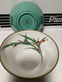 香蘭社/花柄/絵柄違い/湯飲み/2客