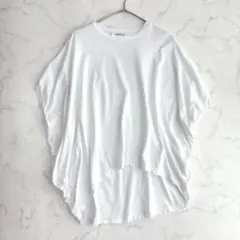 エンフォルド 半袖Tシャツ 38 白 ドルマン コクーン 変形シルエットのサムネイル