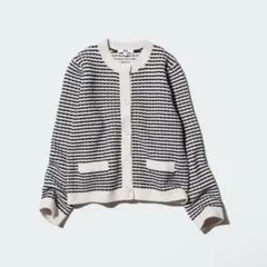 UNIQLO ニットショートジャケット XL (466366)