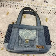 ローズファンファン デニムレース ハンドバッグ 姫ギャル 姫カジ 姫系