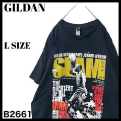 古着 スラムマガジン シカゴブルズ 23番 マイケルジョーダン Tシャツ 黒 L