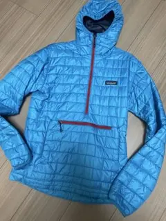 patagonia フード付きダウンジャケット XS 青