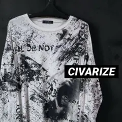 CIVARIZE ビッグロンT カットソー モノトーン 白黒 フリー y2kのサムネイル