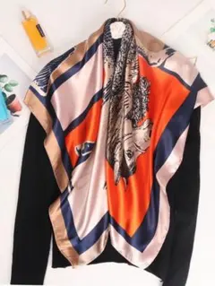 スカーフ ネイビー