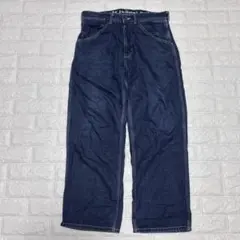 Hurley デニム パンツ シンチバック ワイドデニム 32インチ 濃紺ブルーのサムネイル