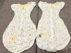BRILBE 手が出せるタイプ スワドル　おくるみ　花柄　メッシュタイプ