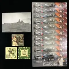 艦これ 呉遠征 零戦サブレー シール全3種 + 台紙10枚 + ポストカード1枚