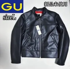 sizeL♦︎GU×beautiful people♦︎ シングルライダースブルゾン