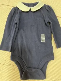 Baby Gap ネイビー　襟付き長袖ロンパース
