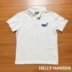 HELLY HANSEN ワンポイント クジラ ポロシャツ 白　Mのサムネイル