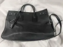 SAINT LAURENT ブラックレザー サックドジュール 保証書付き
