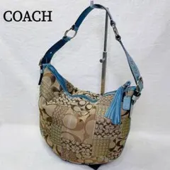 coach hobo bag y2kコーチ バッグ パッチワーク シグネチャー