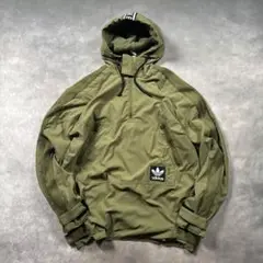 R10 古着10sカーキadidas アノラックナイロンジャケット