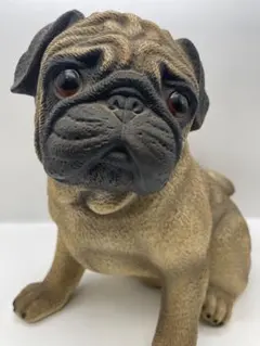 可愛い❤️パグちゃん。縁起物、陶器人形、置物、犬人形、ブサカワ