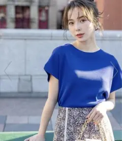 美品＊any Sis 【接触冷感・UVカット・洗える】フレンチ ニットTのサムネイル