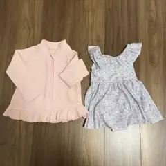 ブランシェス　ラッシュガード　水着セット　90センチ