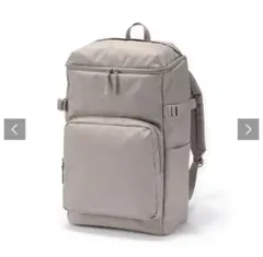 【未使用】無印良品肩の負担を軽くする撥水上から開くリュックサックベージュ26L
