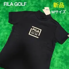 【新品】FILA GOLF 半袖 モックネック ネイビー 裏起毛 レディース Mのサムネイル