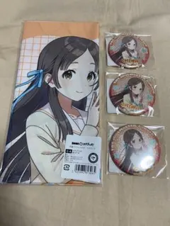 【学マス】DMMスクラッチ 倉本千奈 ポスター缶バッジセット