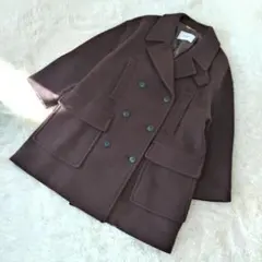 SLOBE IENA スローブイエナ メルトンビッグPコート ブラウン 38