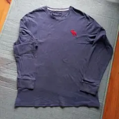Abercrombie & Fitch 長袖Tシャツ ネイビー L