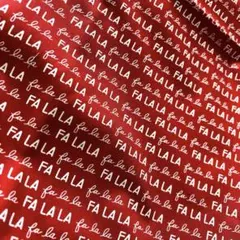 Moda Fabrics Christmas Eve レッド 英字シーチング生地