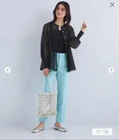 シアーぺプラムニットカーディガン-ウォッシャブル-