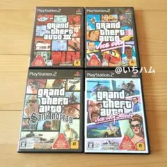 グランド・セフト・オート・バイスシティ・ストーリーズ等　PS2ソフト4本セット
