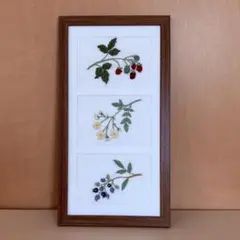 青木和子　刺繍　完成品　「パンジーとビオラ」 shugale1_0708738