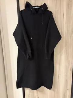バースデイ　授乳服　パーカーワンピース　Ｌサイズ　黒　フード付き