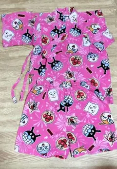 【ANPANMAN】アンパンマン 甚平 ピンク 100サイズ