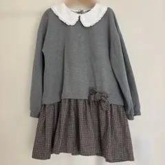 J.O. Milano 襟付き チェック柄 ワンピース　イタリア製　インポート