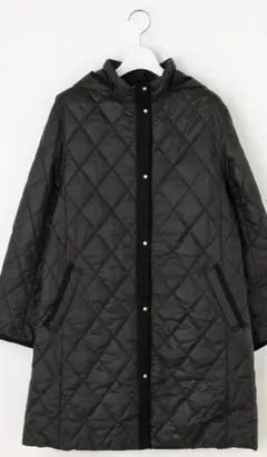 J.PRESS LADIES 　キルティング　フーデッド　コート　フード付き