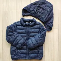 GAP ネイビー ダウンコート フード付き 100