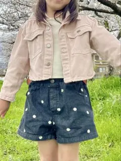 ZARA デニムジャケット サイズ7 ピンク