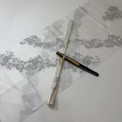 ⑱歳末セール ☆未使用☆黒留袖 礼装用 帯揚げ帯締めセット 扇子付 正絹