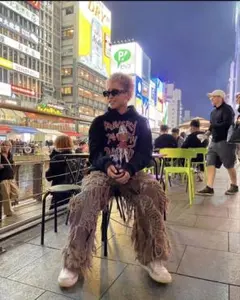 mmoption ダメージデニムパンツ　macra着用