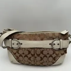 COACHコーチ ショルダーバッグ　シグネチャー　ソフトダッフル　7077