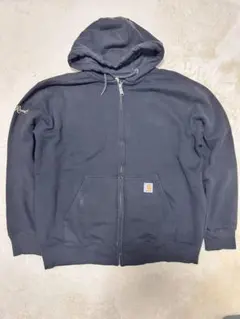 Carhartt ブラック　ジップパーカー　アクティブジャケット　古着　Ｌサイズ
