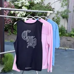 クロムハーツ リバーシブルCHロゴプリントメッシュタンクトップメンズM