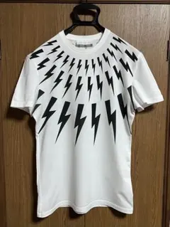 ニールバレット Neil Barrett サンダー 雷 Tシャツ 白×黒のサムネイル