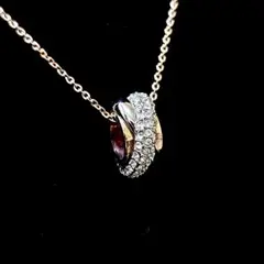 美品 SWAROVSKI スワロフスキー ネックレス パヴェリング ペンダント