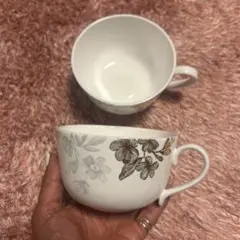 Francfranc花柄スープカップ 2個セット
